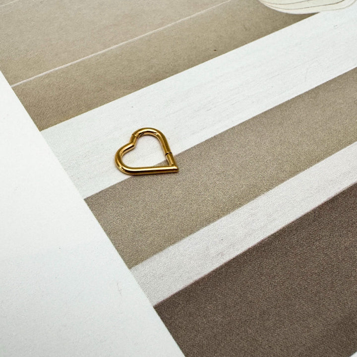 HEART - HELIX GOLD PLATED