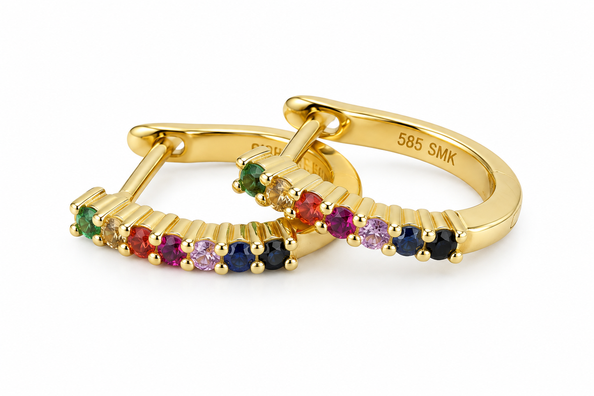 14KT.CREOL RAINBOW SAFIR