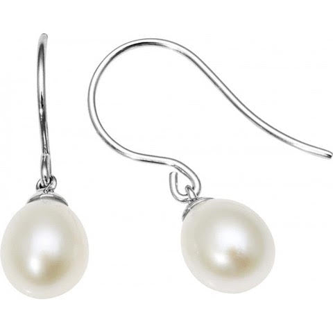 8KT HVG ØREHÆNGER FVP 7-7,5MM