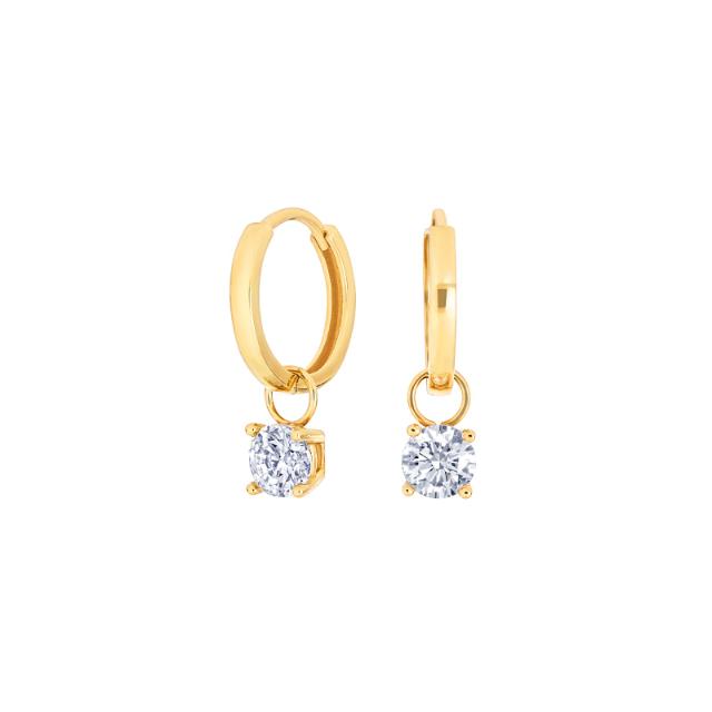 8KT. GULDCREOLER M/CZ