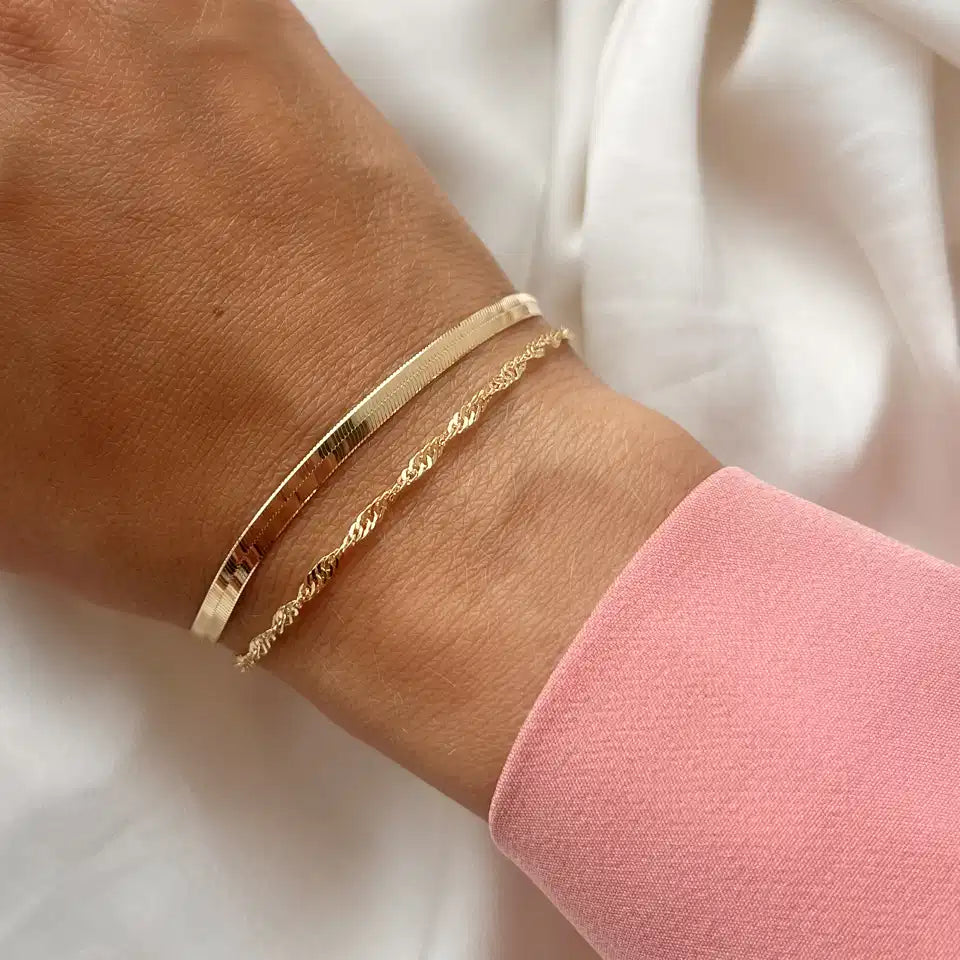 ARMBÅND MAGIC/SINGAPORE SØLV FG. 17+2 CM