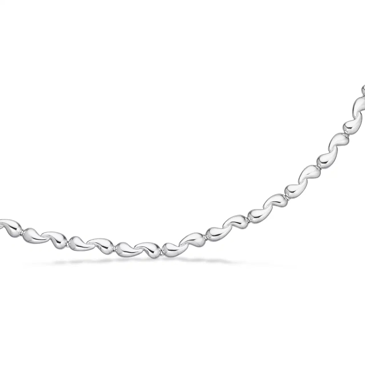 ARMBÅND DRÅBER SØLV RH. 17,5+2,5 CM