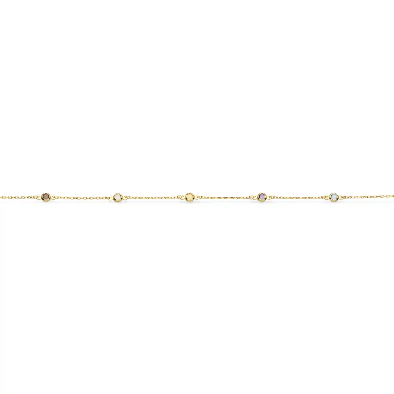 SOHO ARMBÅND MULTICOLOR CUBIC ZIR SØLV FG 17+2 CM