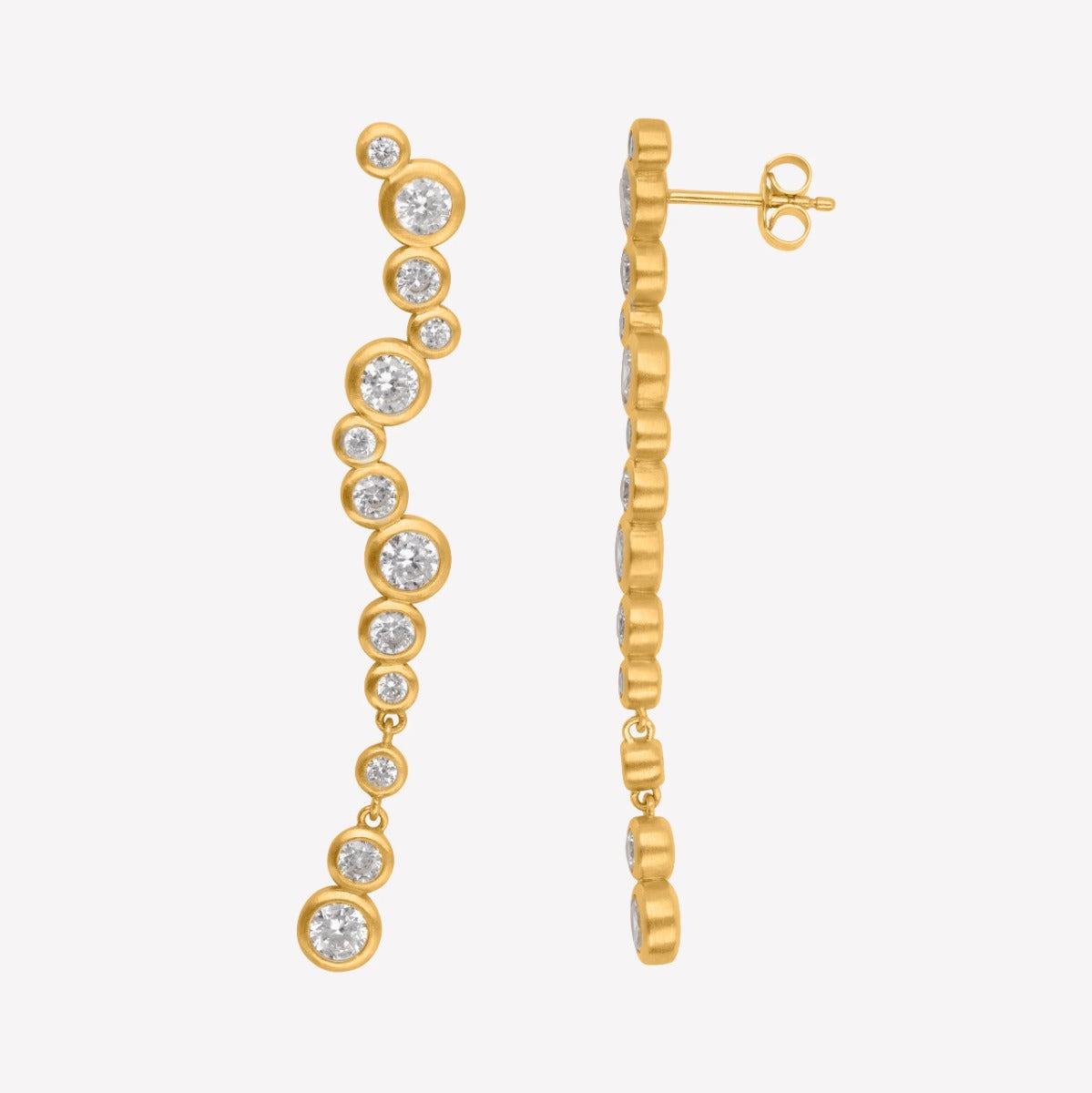 STARDUST EARRINGS LONG -GP