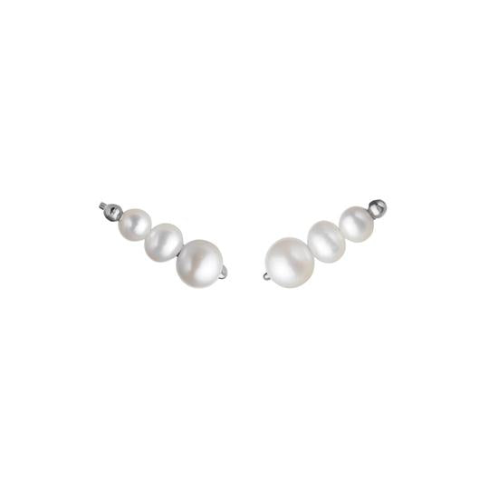 AURA EARCLIMBERS SMALL - SILVER