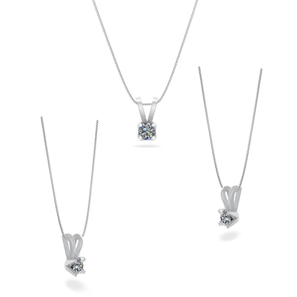 14KT.HV VEDHÆNG 0,20 TW.SI +KÆDE