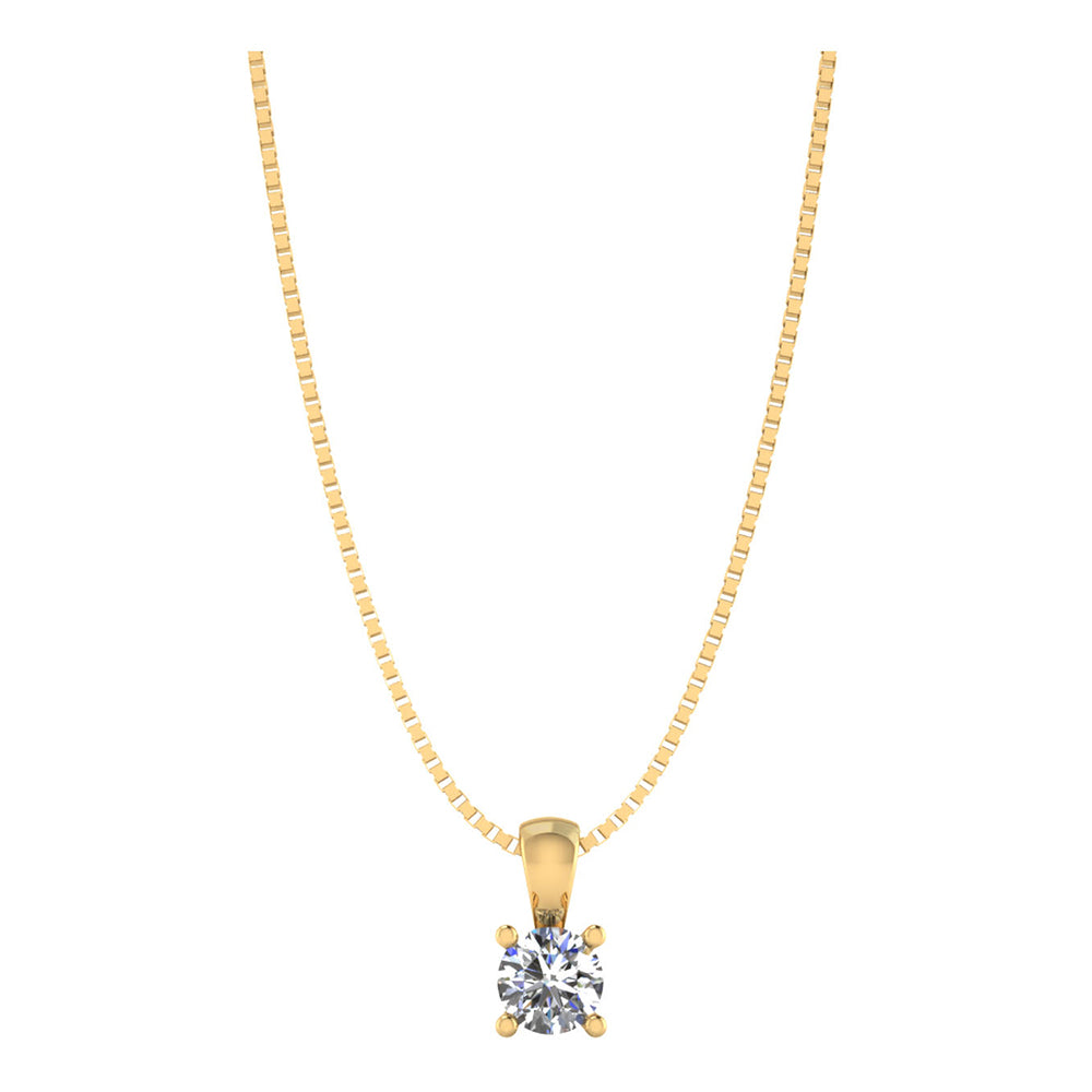 SØLV/FG VEDHÆNG ZIR 4MM M.KÆDE