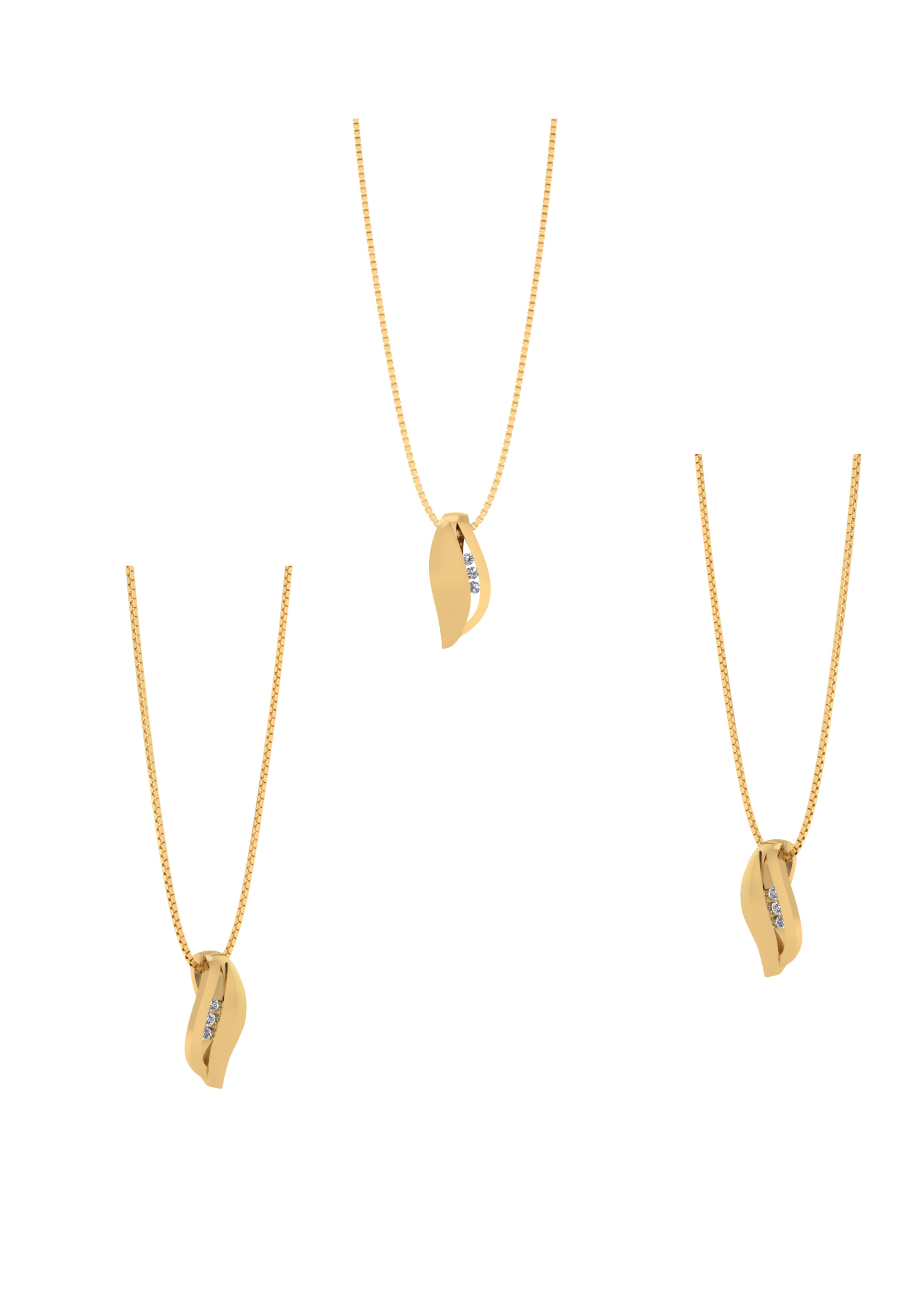 8 KT. VEDH. M.ZIR SØLV/FG KÆDE