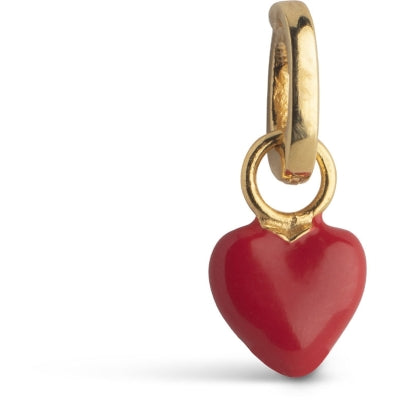 Enamel Amore charm i 18 karat forgyldt 925 sterlingsølv C012G