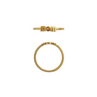 SØLV/FG RING WOW MOM