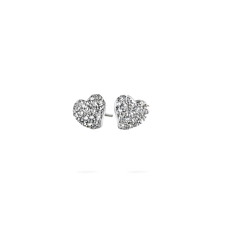 Spirit Icons Glowing Hearts Øreringe i Sterling Sølv