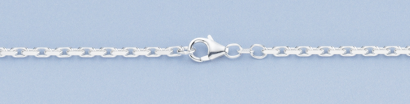 ANKER KÆDE FACET 1,00 SØLV