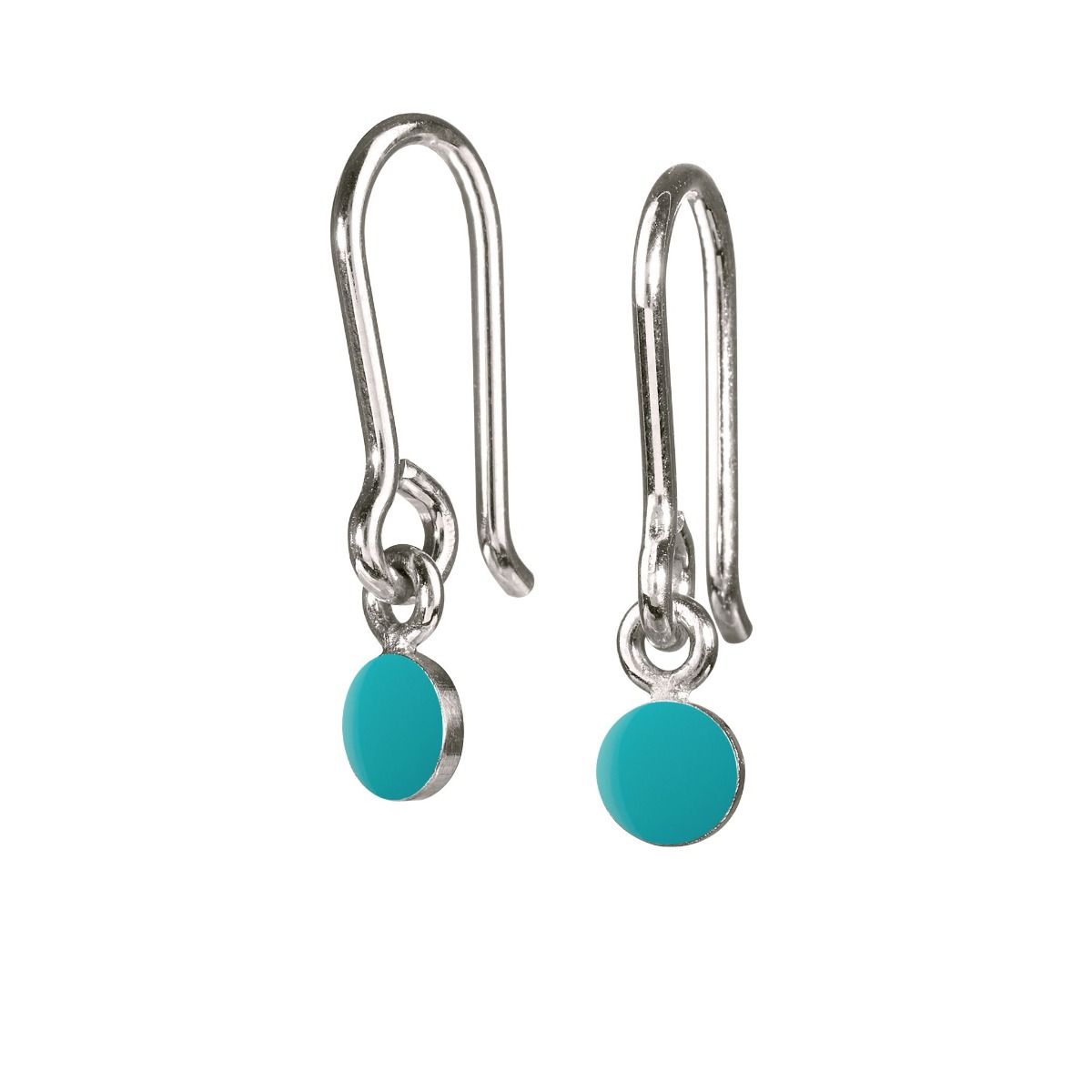 SPOT TINY ØREBØJLE - AQUAMARINE ST42-45S