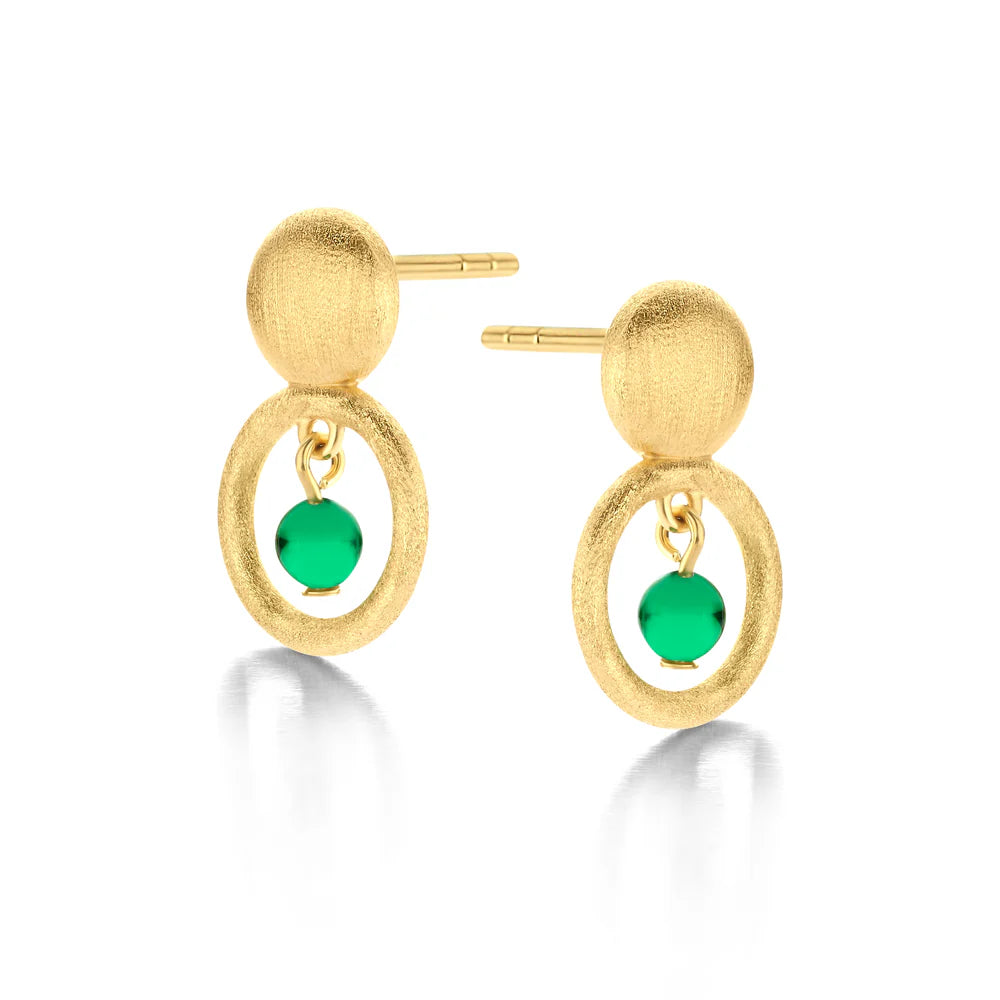 ANNIKA STUD GREEN