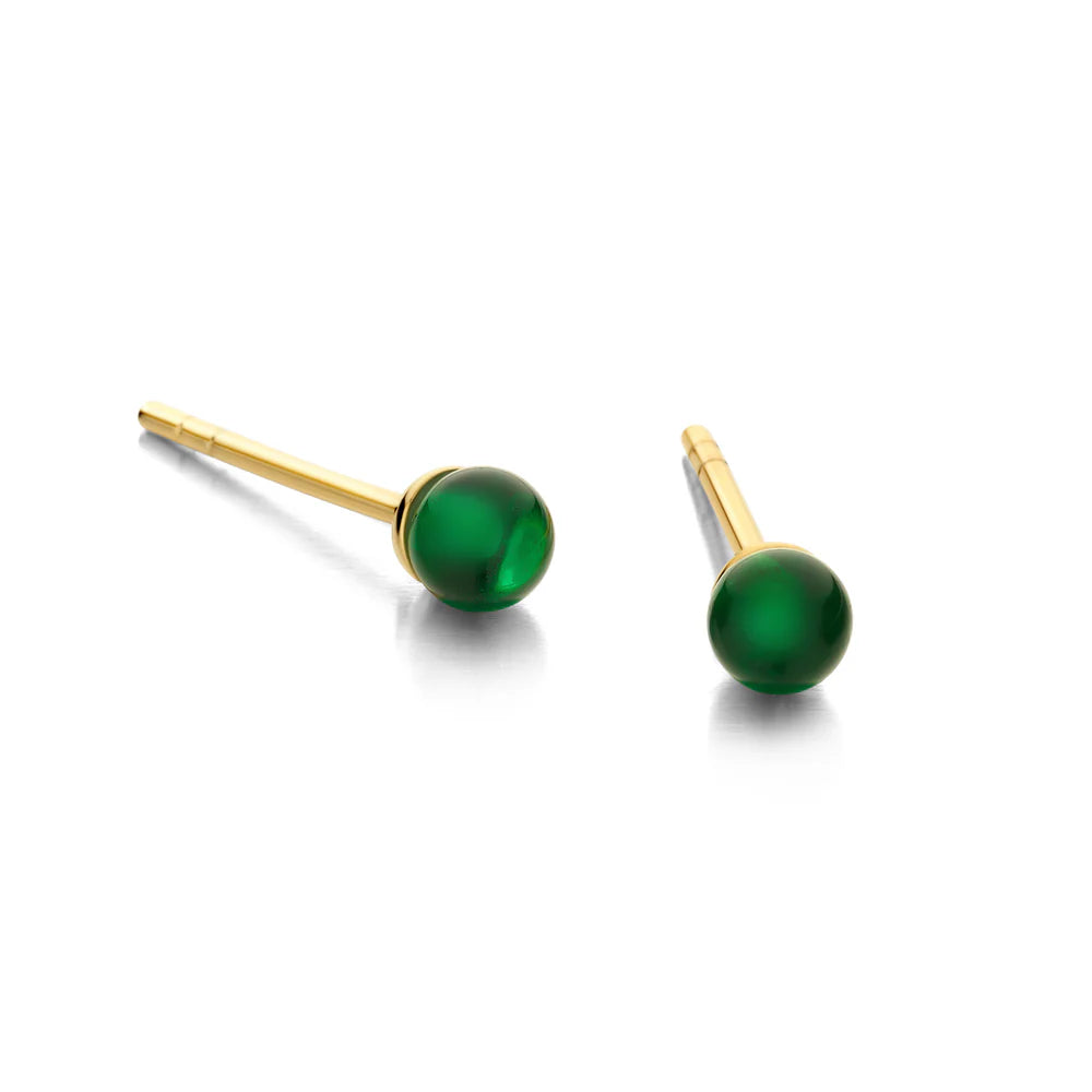 FIGARO STUD GREEN 4MM