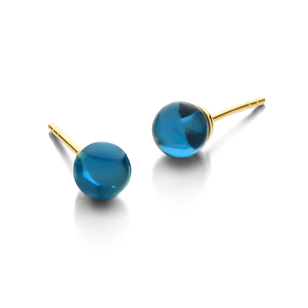 FIGARO STUD BLUE 6MM