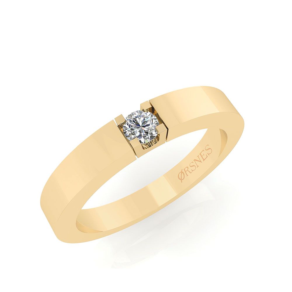 14KT.RING 0,10 TW.SI