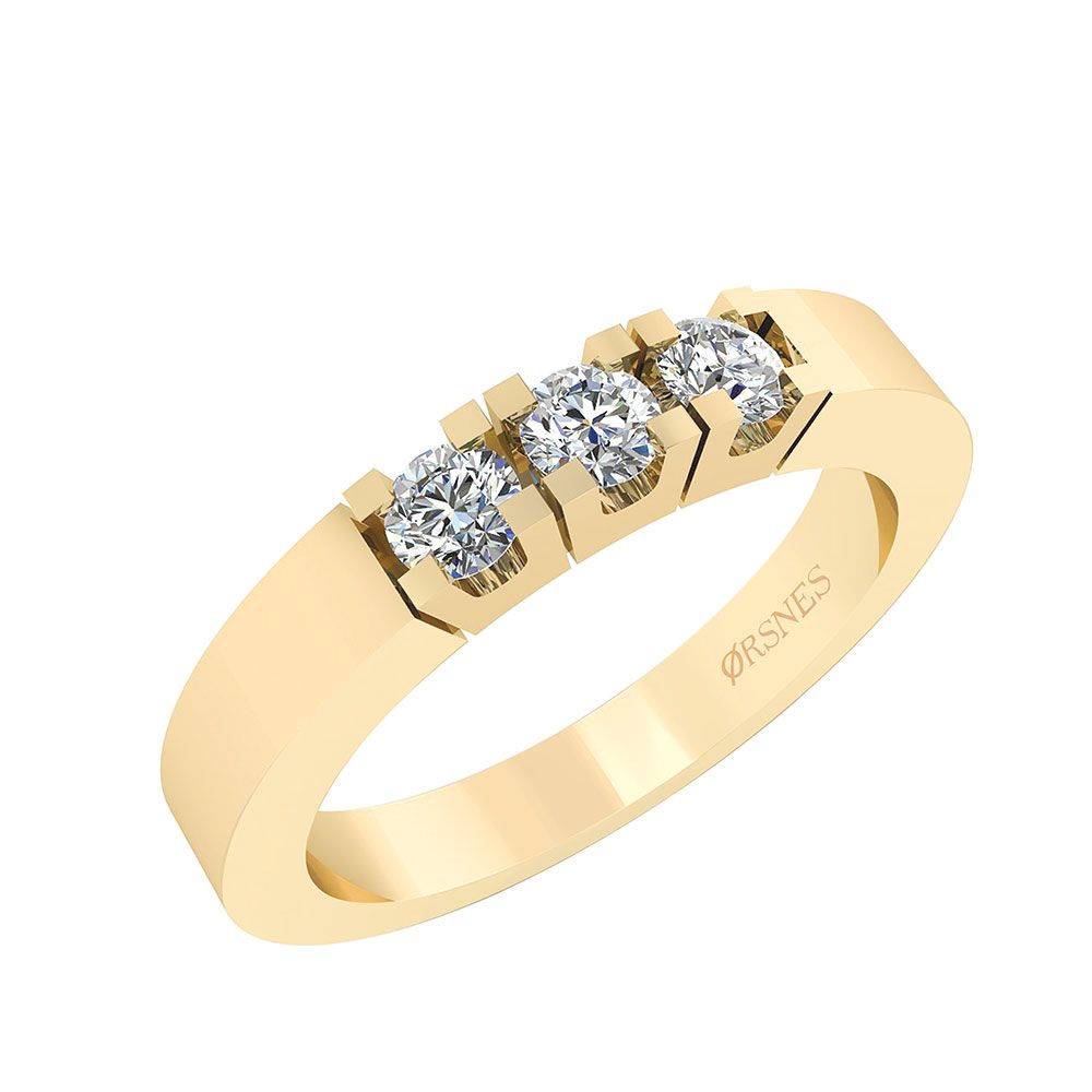 14KT.RING DIA 0,30 TW.SI