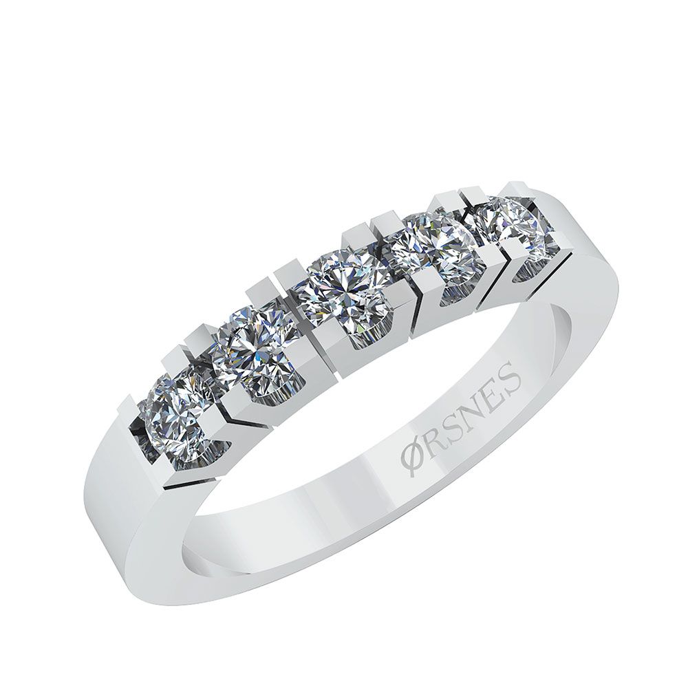14KT.HV RING DIA 5X0,10 TW.SI