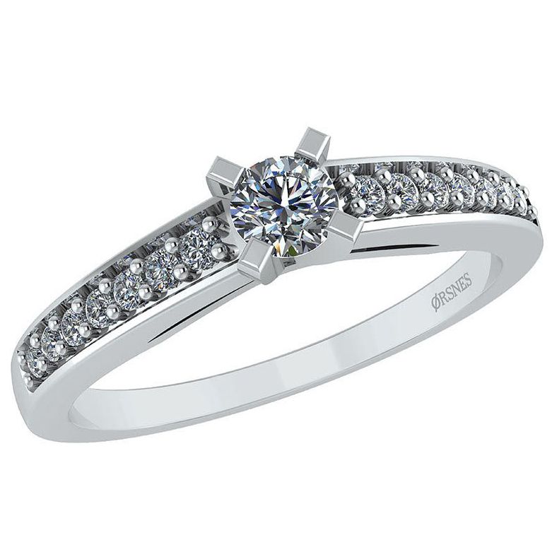 14KT.HVG.RING IALT 0,17 CT W/SI