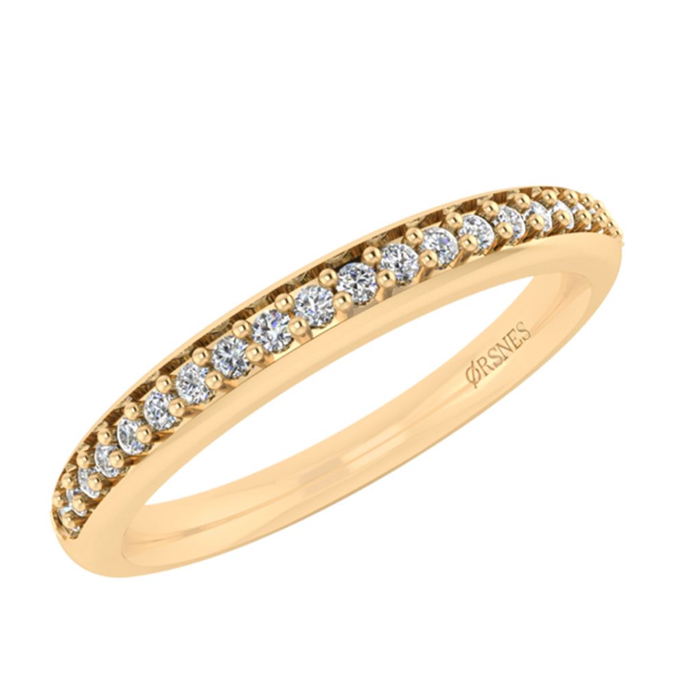 14KT.RING 0,16CT W.SI