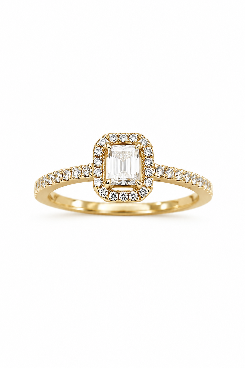 14KT. RING EM CUT 0,40+0,21W.SI