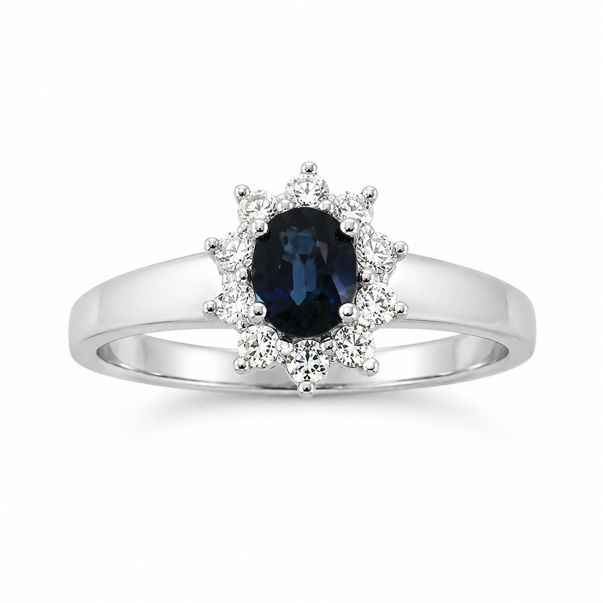 14KT.HV.RING 0,14W.SI+OVAL SAFIR