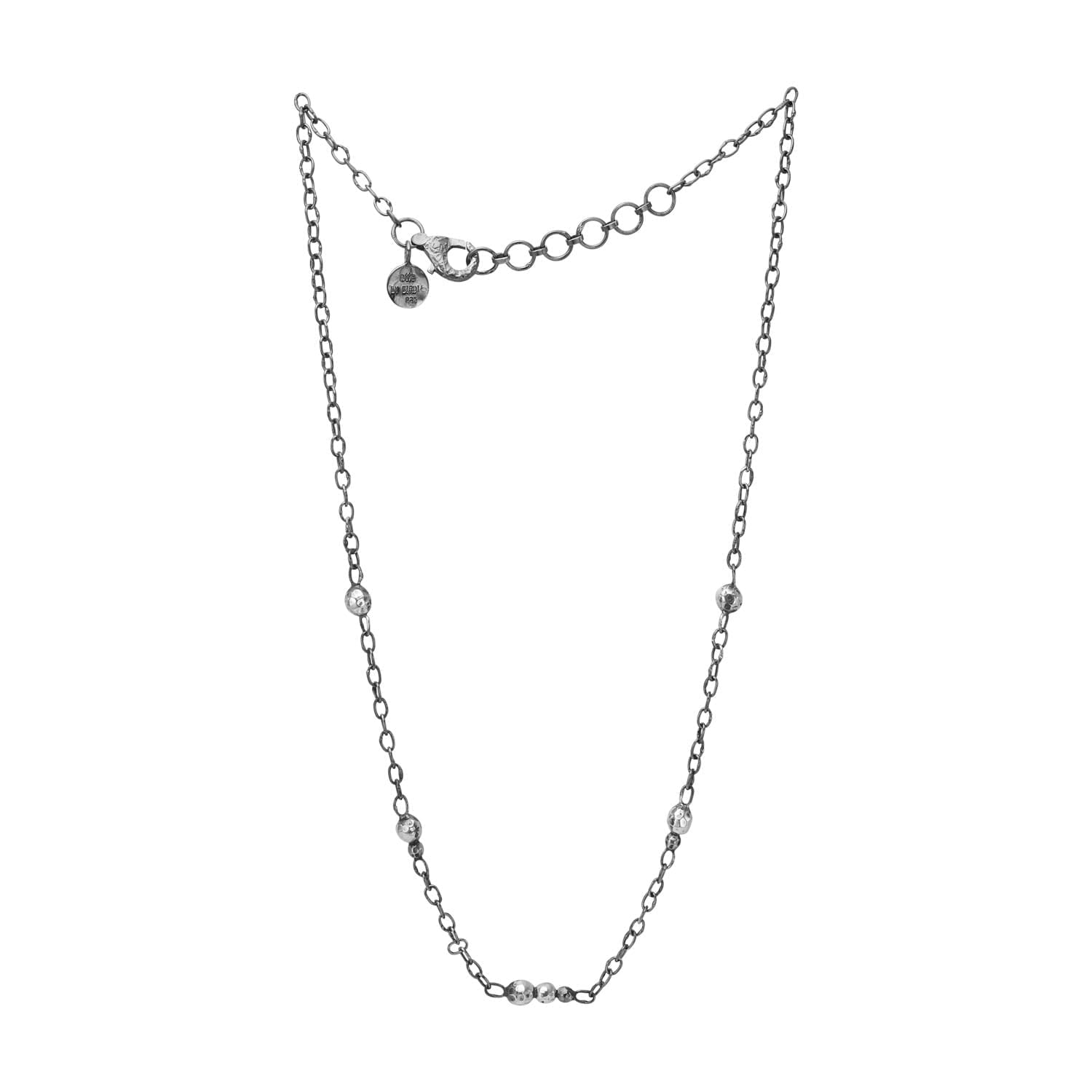 NECK ROSE BUDS SILVER (0.6HM) 45(50)CM