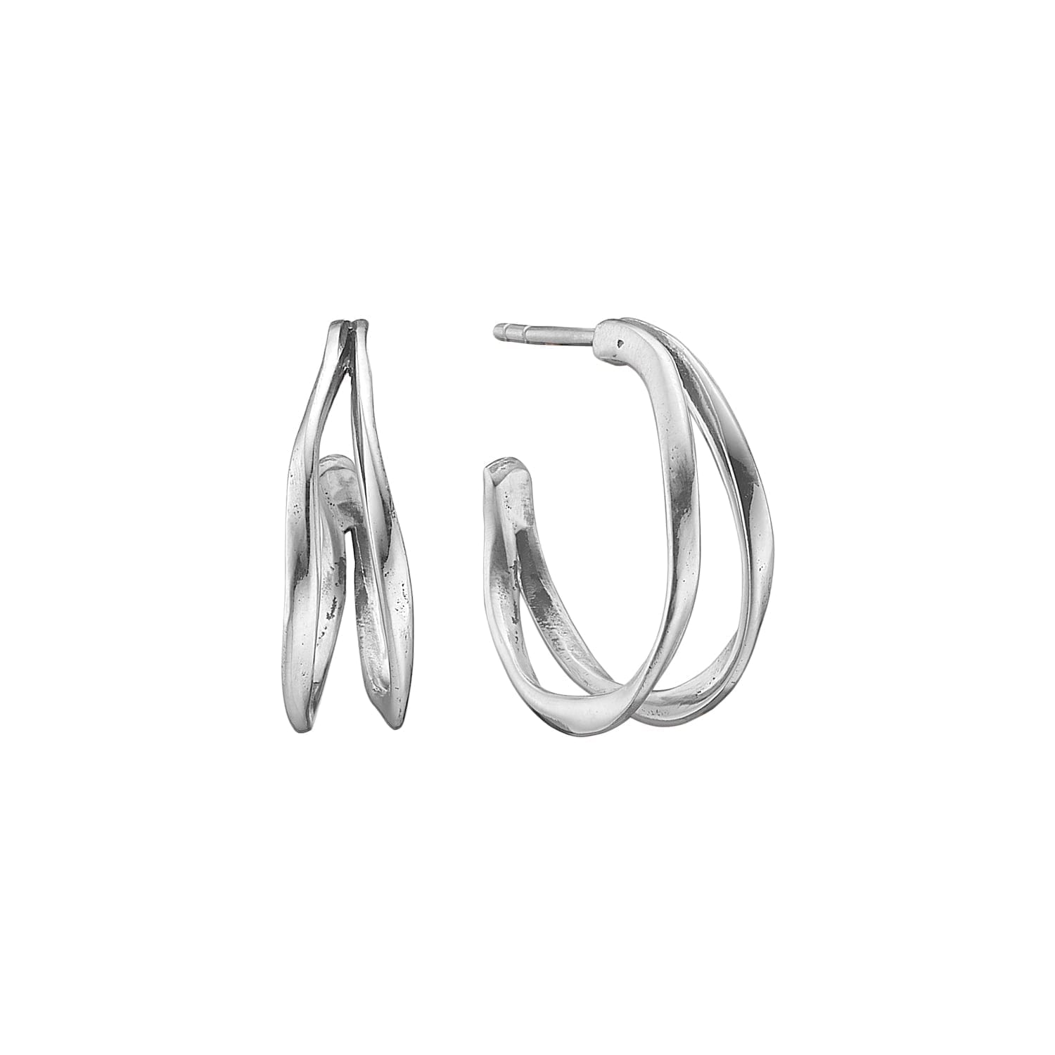 EARS LOTUS SILVER CREOL 20MM (OP)