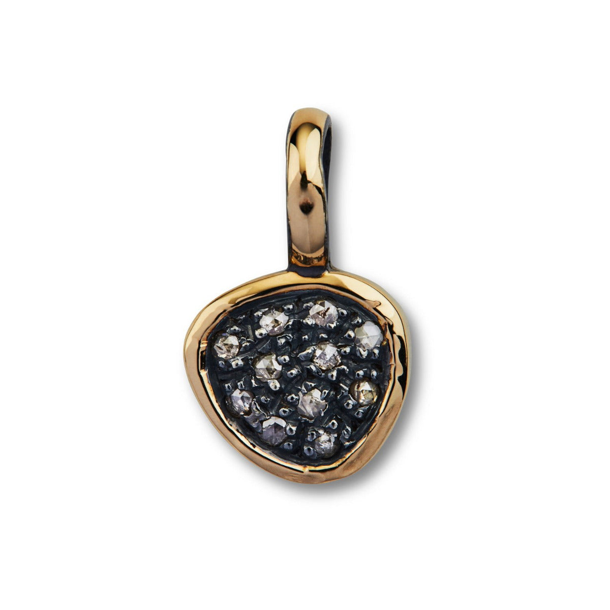 Topkapi Sterling Sølv Vedhæng fra By Birdie med 14 Karat Guld og Diamanter 0,15 Carat