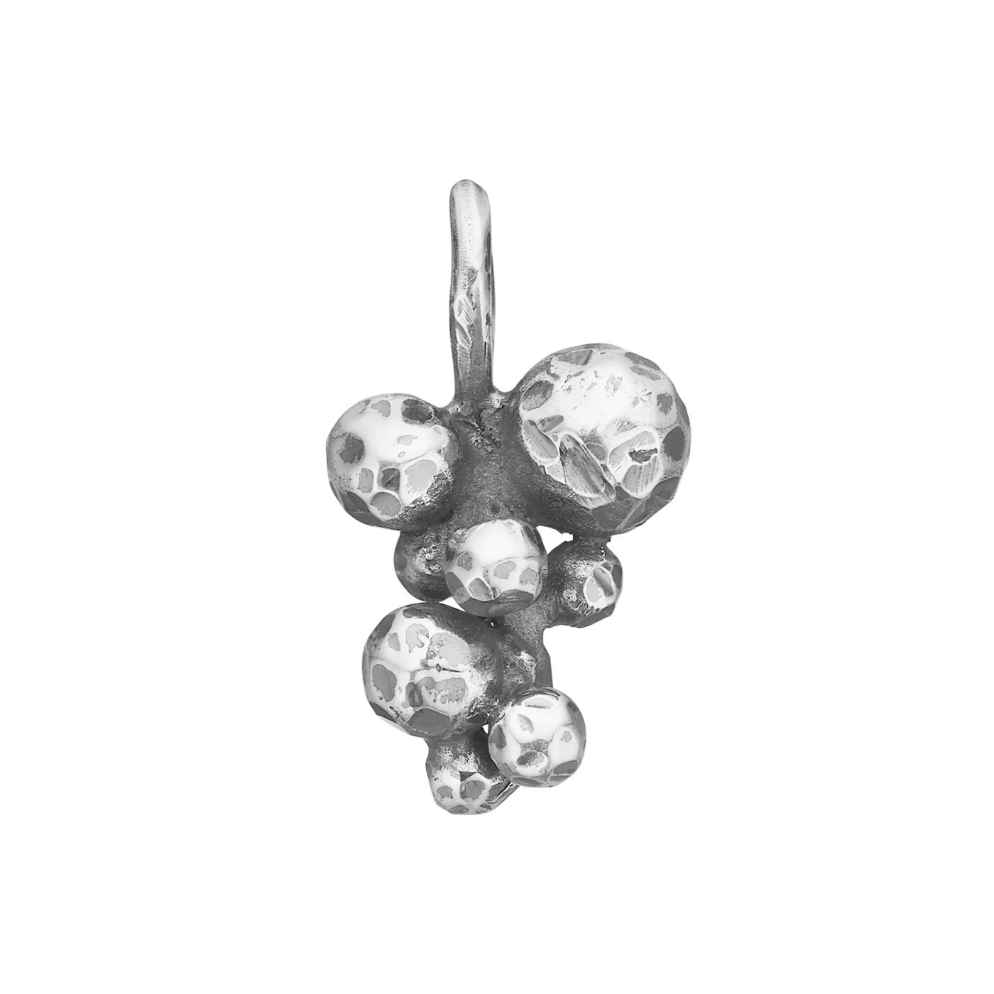 PEND ROSE BUDS CLUSTER-8 SILVER H15/20