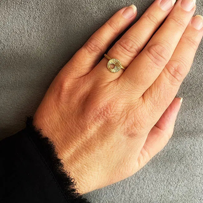 RING DREAMCATCHER MINI - GOLDPLATED