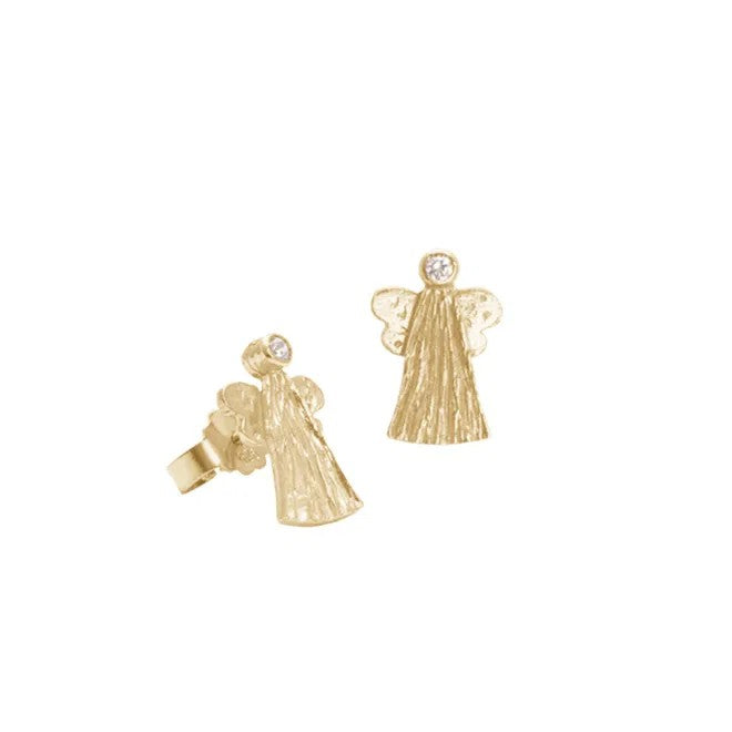 ANGEL EARRING CLOSED STICK - GOLDPLATED