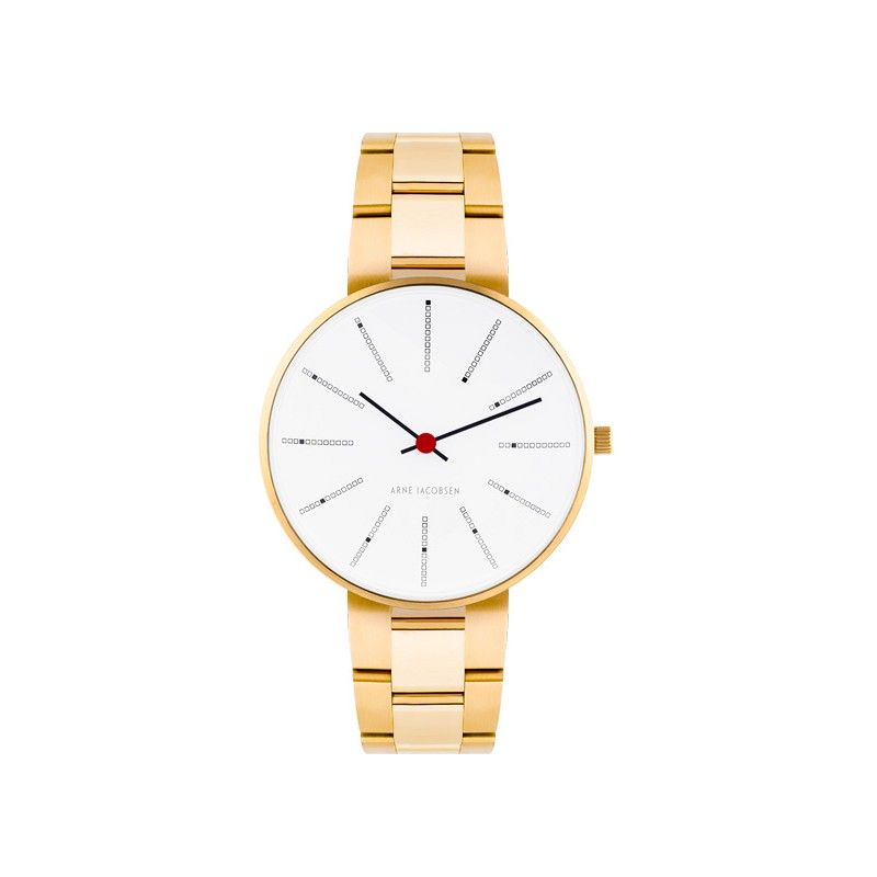 A.J.UR BANKERS 34MM HVID SKIVE LÆNKE