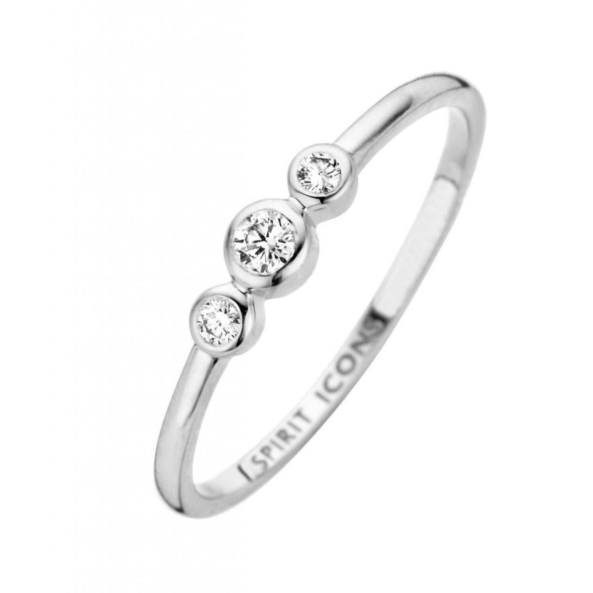 Trinity Ring fra Spirit Icons med Brillanter 0,09 Carat W/VS S54097-61