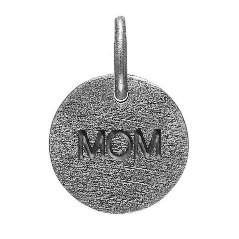 SØLV VEDH.MOM SORT RHOD
