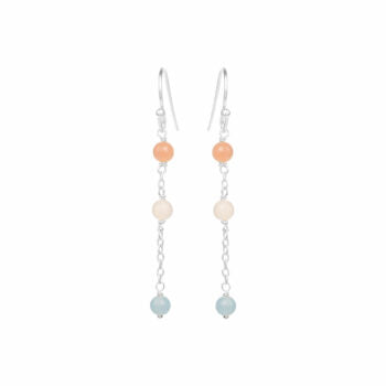 Sterling Sølv Øreringe fra Susanne Friis Bjørner med Sten Mix