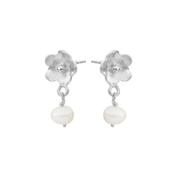 Susanne Friis Bjørner Ørestikker i Sterling Sølv med Perle