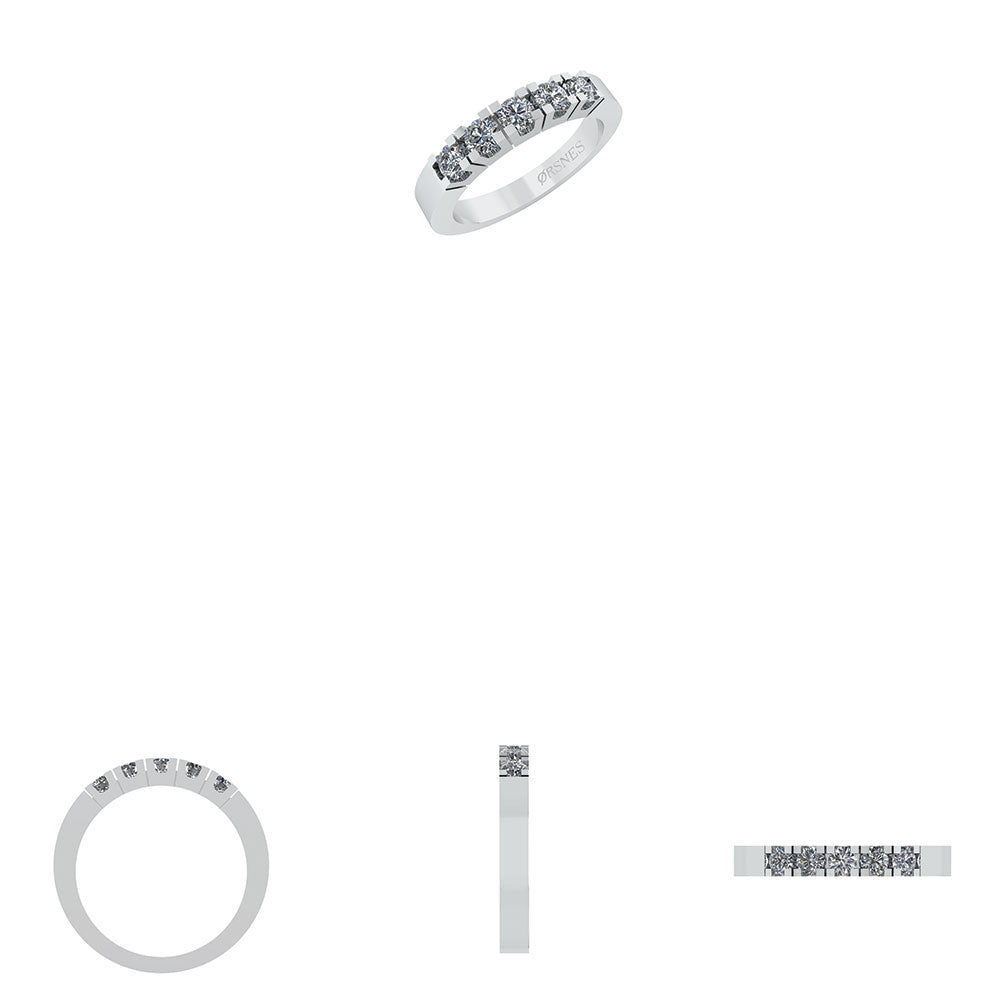 14KT.HV RING DIA 0,25 TW.SI