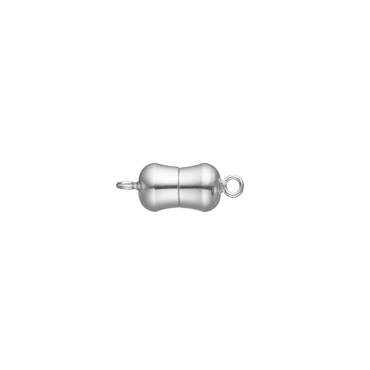 RHOD. SØLV MAGNET PERLELÅS 12MM BLANK