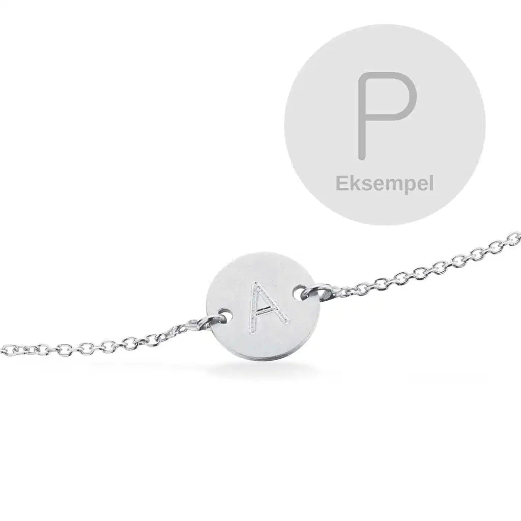 #TAGME RUND P SØLV M/KÆDE19CM