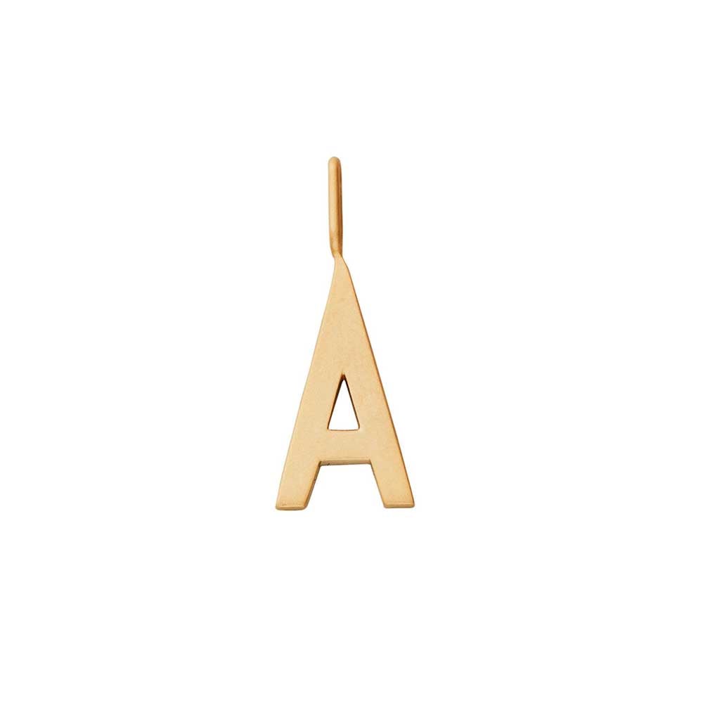 Design Letters, Vedhæng, 16 mm, Forgyldt