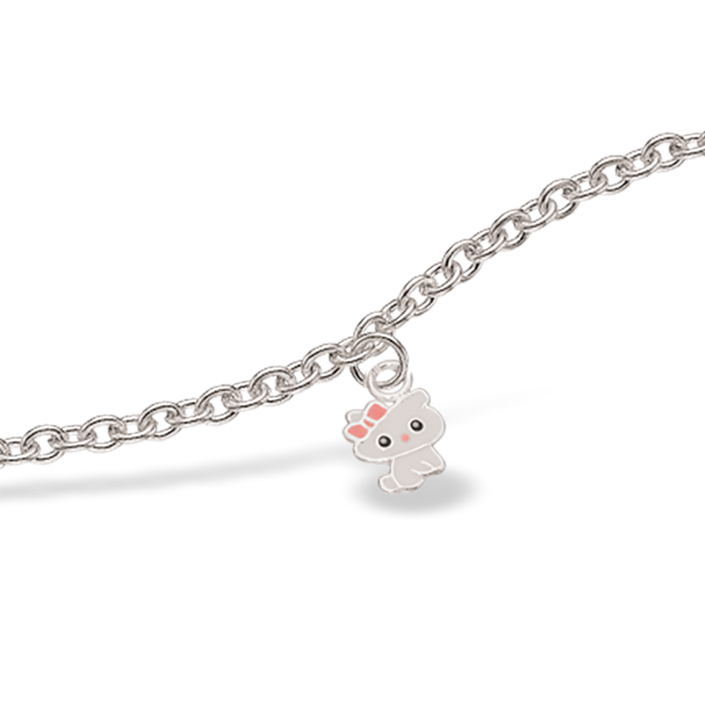 Scrouples Girls Cat Sterling Sølv Børnearmbånd