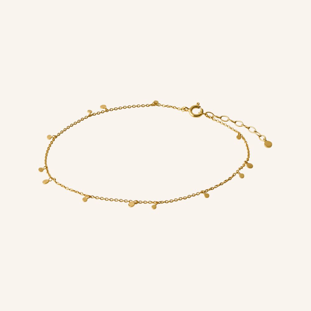 Glow Anklet Forgyldt Sølv Ankelkæde fra Pernille Corydon