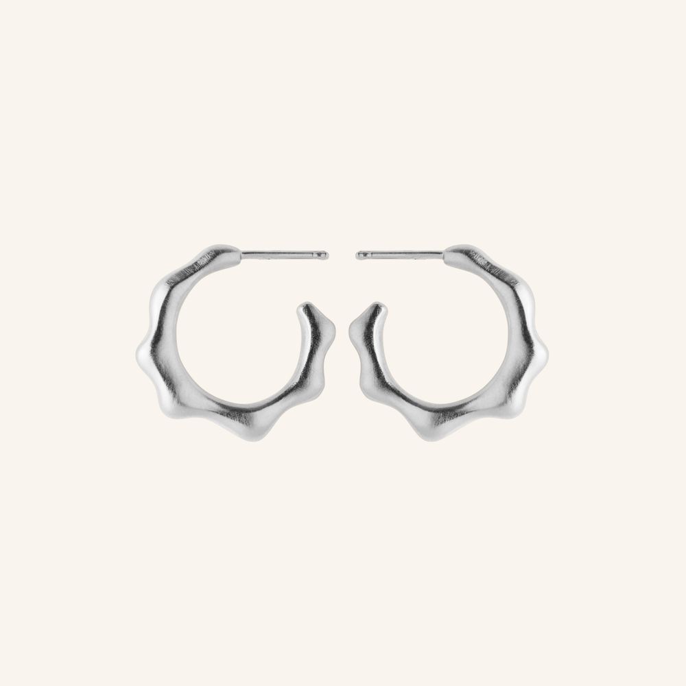 Pernille Corydon Aqua Hoops Øreringe i Sterling Sølv