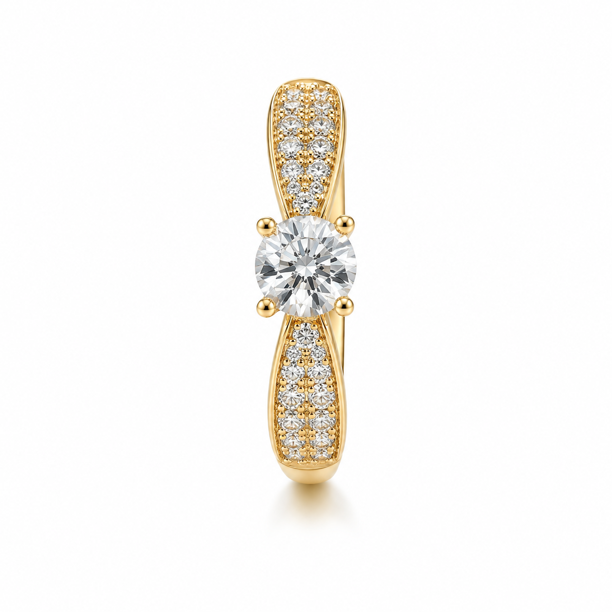 14KT.RING 1X0,50+16X0,015+16X0,008 W.SI