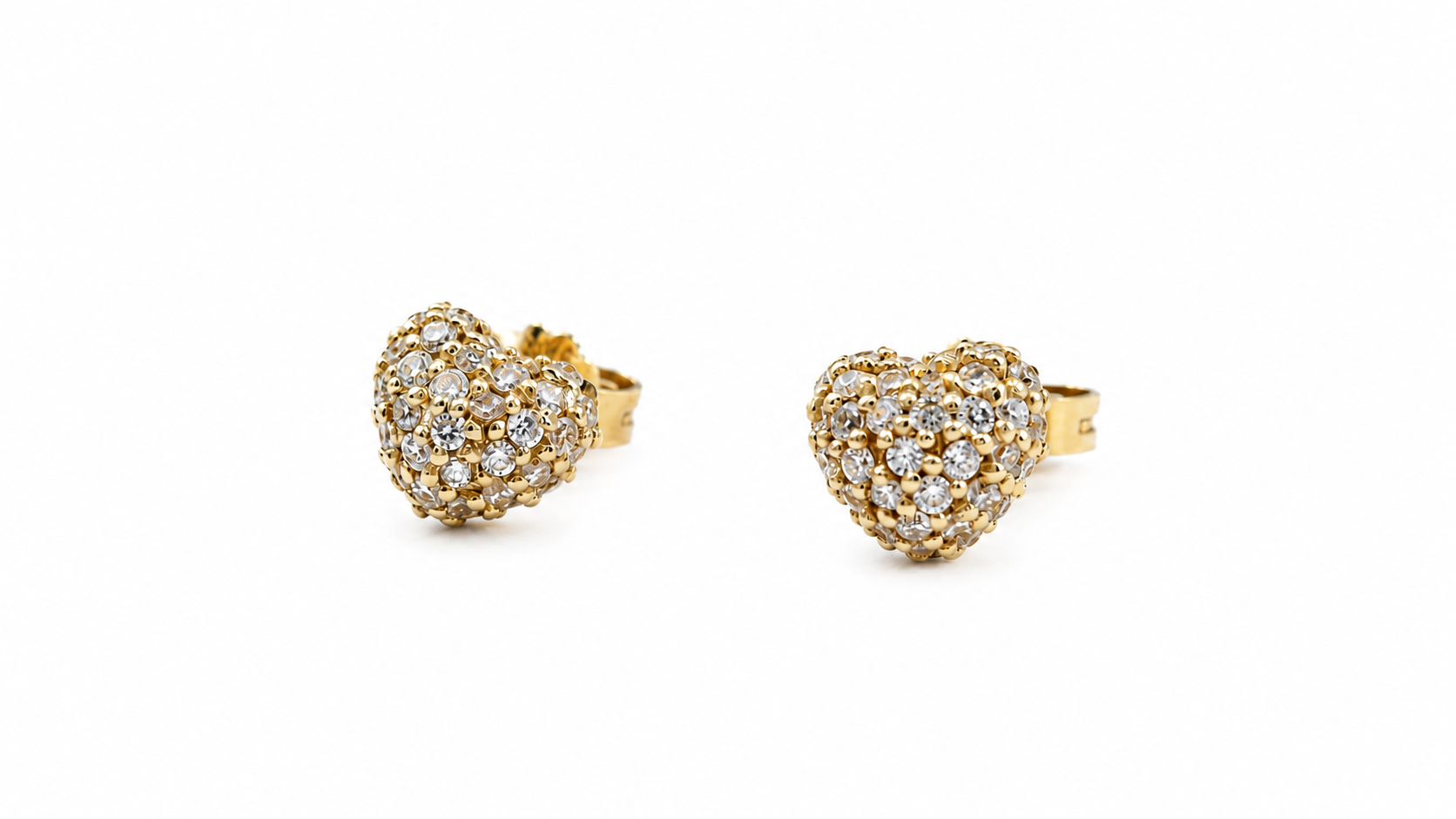 14KT. ØRESTIK 78X0,006CT TW.SI