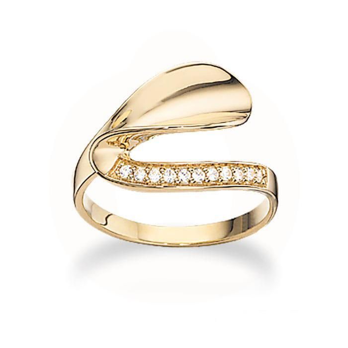 8KT RING SYN.ZIR.