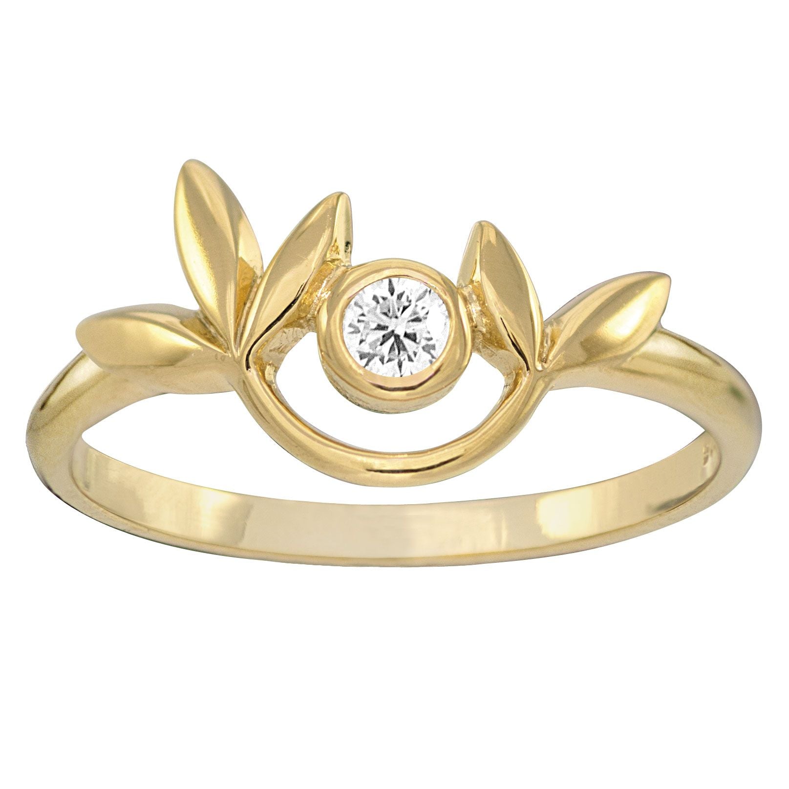 Rabinovich, Leafy Glaze Ring, Forgyldt
