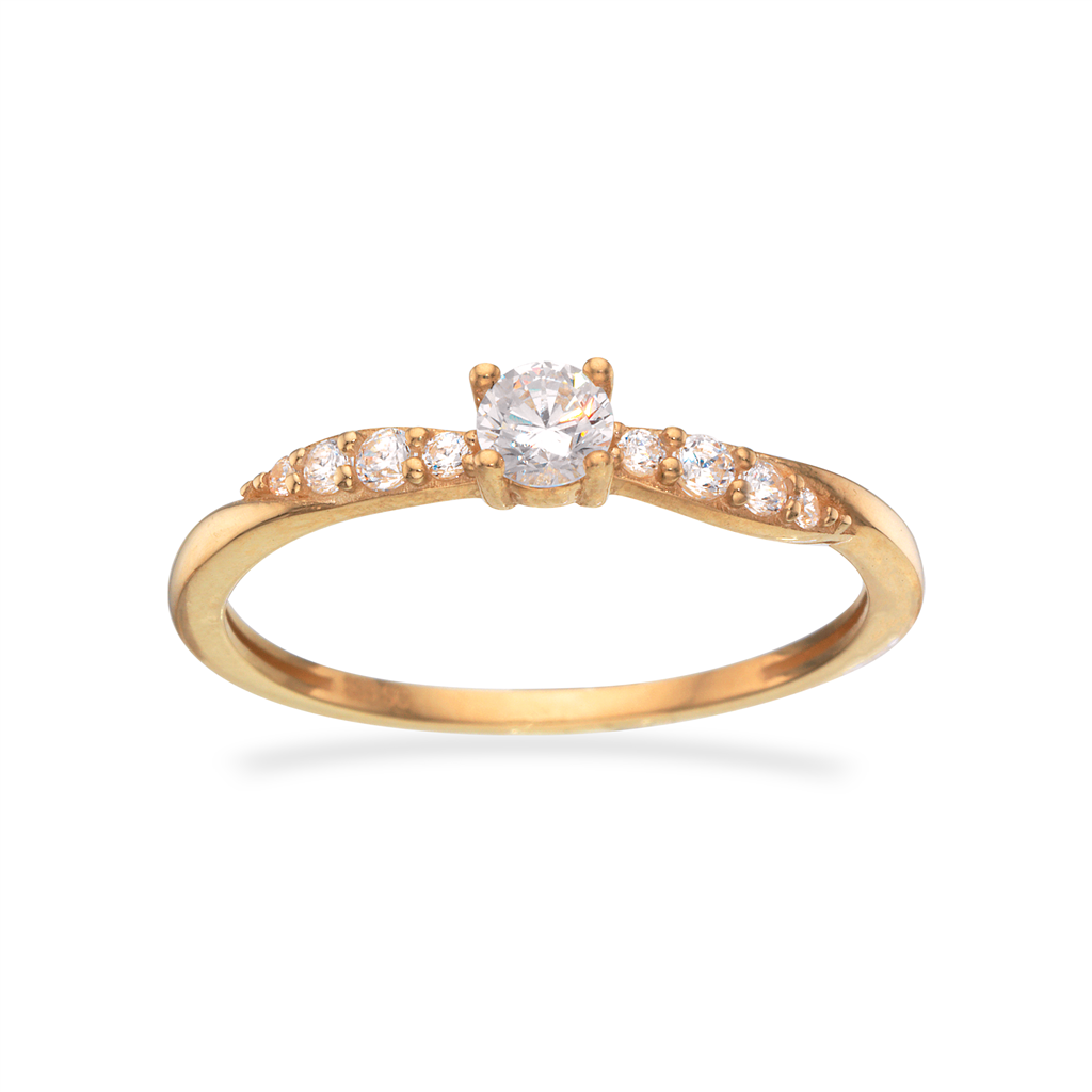 RING CUBIC ZIR. 8 KT.